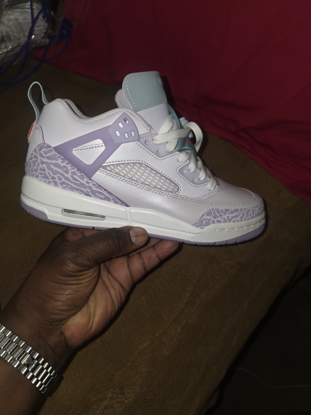 Women’s Lavender Lace-Up Athletic Sneakers